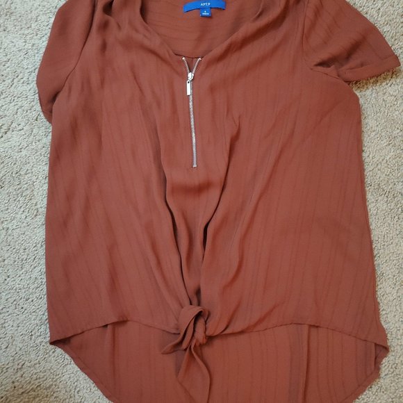 Rich Brown/Maroon Blouse - Picture 1 of 1